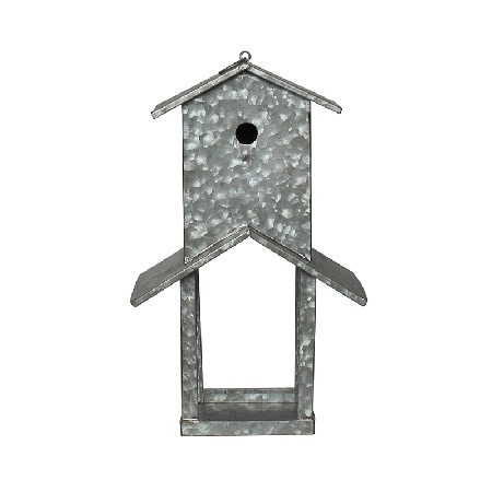 Galvanized Metal Double-layer Bird Feeder